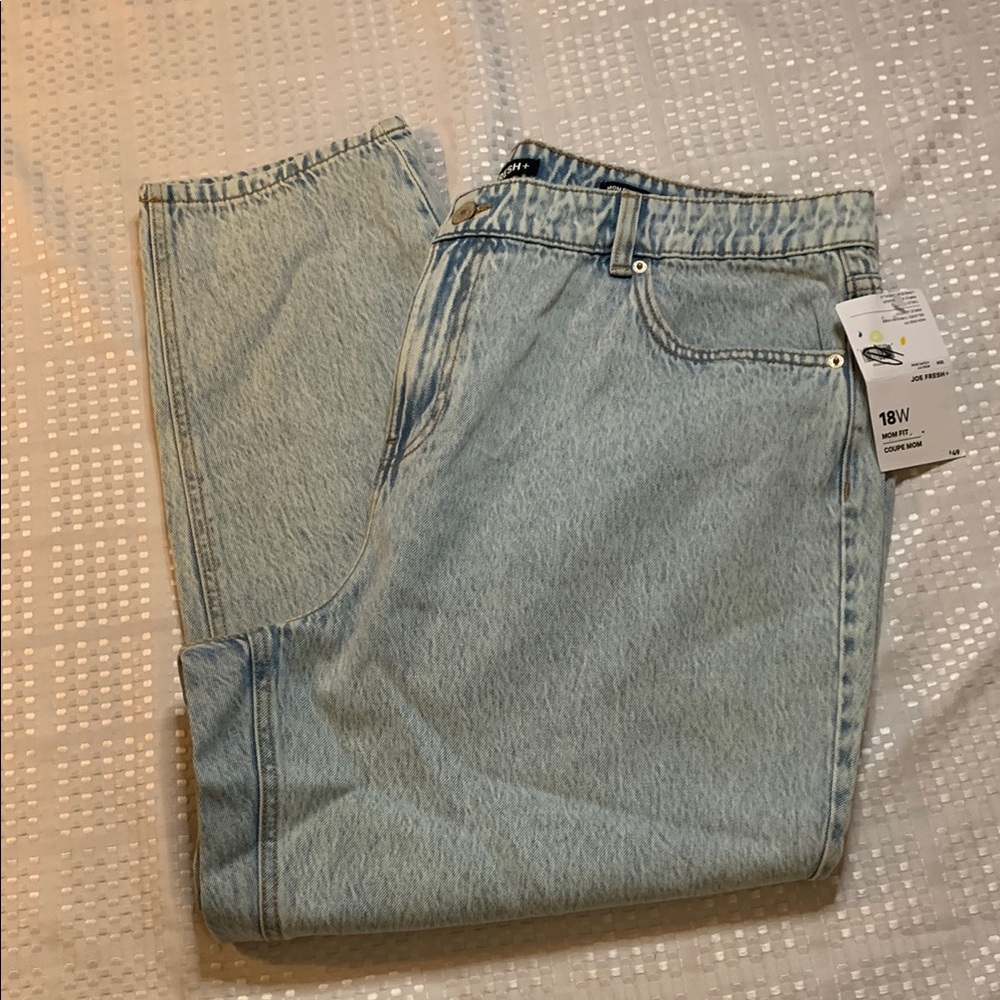 Joe Fresh women’s plus size blue denim jeans, size 18W.